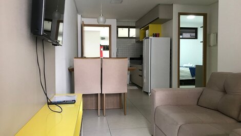 - Flat c/02 quartos em Tambaú com varanda, wifi