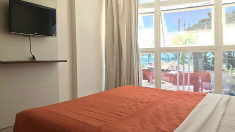 Bedroom and living room, facing the sea in Tambaú