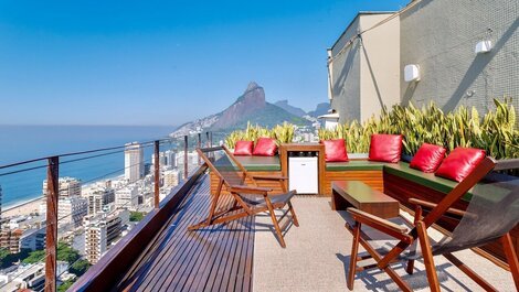 Cobertura com 3 quartos e com a melhor vista do Rio de Janeiro para...