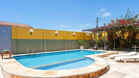 Casa das Andorinhas con piscina en la playa de Iguape a 50 m del mar