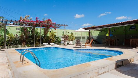 Casa das Andorinhas with pool on Iguape beach 50m from the sea
