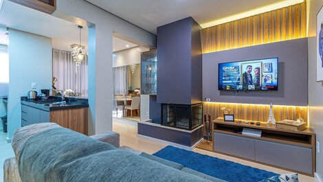 Apartamento Canela Blue 2 minutos da Catedral