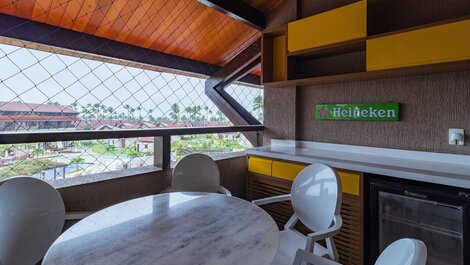 Flat Oka Beach com vista piscina por Carpediem