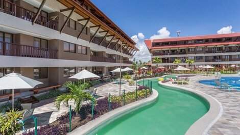 Flat Oka Beach con vista a la piscina de Carpediem