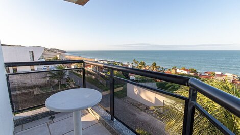 Carpediem - Flat Prático e com Vista para o Mar em Cotovelo