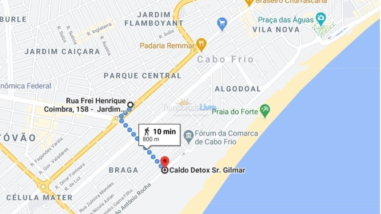 Apartamento para aluguel de temporada em Cabo Frio (Jardim Caiçara)