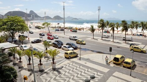 Departamento de lujo con vista a la playa en Copacabana