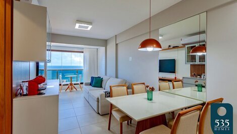 NEW - Sea View - Beautiful apartment on the beach of Barra Wifi 200Mbps