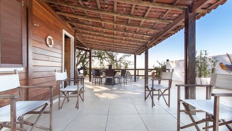 Carpediem - Casa con Increíble Vista en la Playa de Porto Mirim