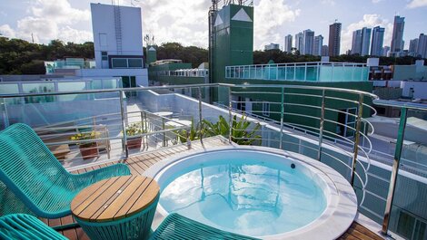 Apartamento na orla de Cabo Branco João Pessoa por Carpediem