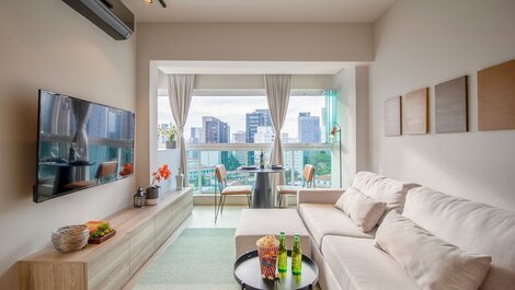 Moderno Apartamento em Pinheiros, piscina, ar condicionado