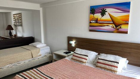 - Suite com varanda no Imperial Flat em Tambaú