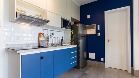 Estudio en Vila Madalena, vista increíble! Azul