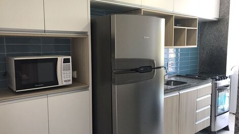 Aqui você encontrará uma cozinha completa e equipada com utensílios e eletrodomésticos.