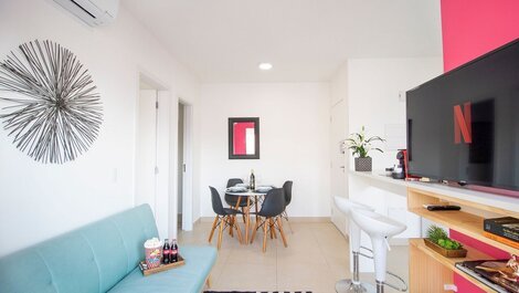 Modern apartment in Vila Madalena, air conditioning, swimming pool,...