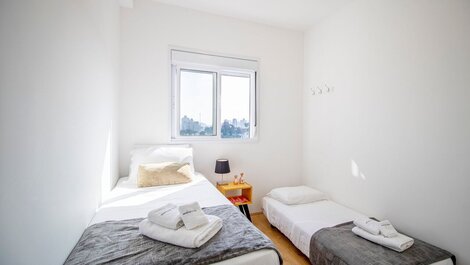 2 dormitorios en Vila Madalena, aire acondicionado, piscina, gimnasio!