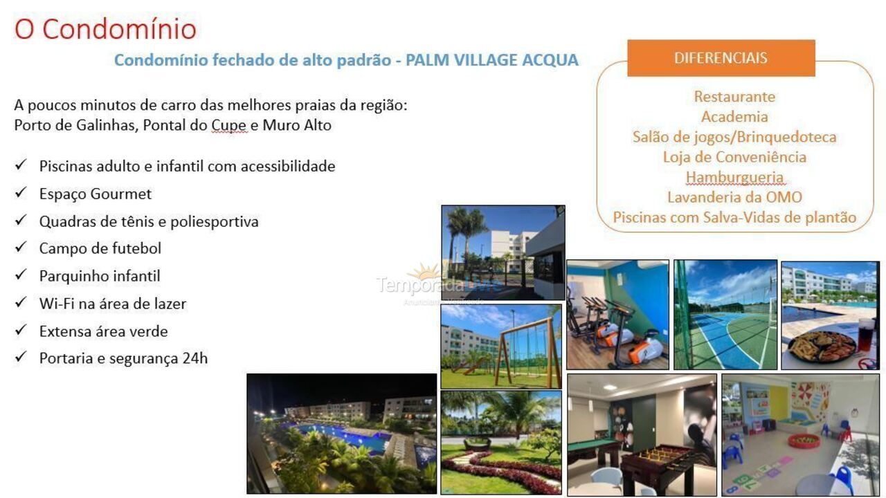 Apartamento para aluguel de temporada em Porto de Galinhas (Porto de Galinhas)