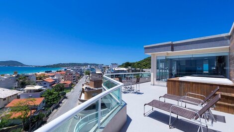 402BD - Penthouse with Sea View, 4 suites for 10 people in Bombinhas