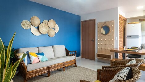 CBL201C Excelente flat em Porto de Galinhas no Cupe Beach Living