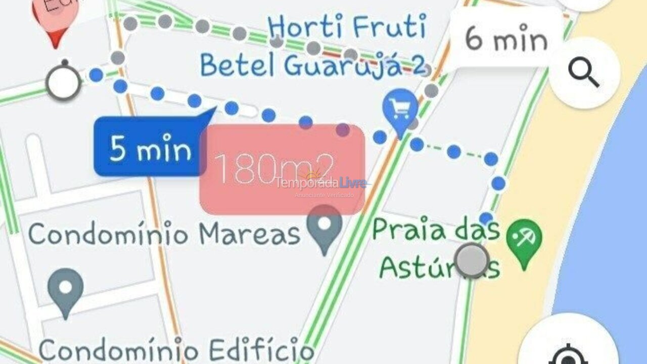 Apartment for vacation rental in Guarujá (Jardim Las Palmas)