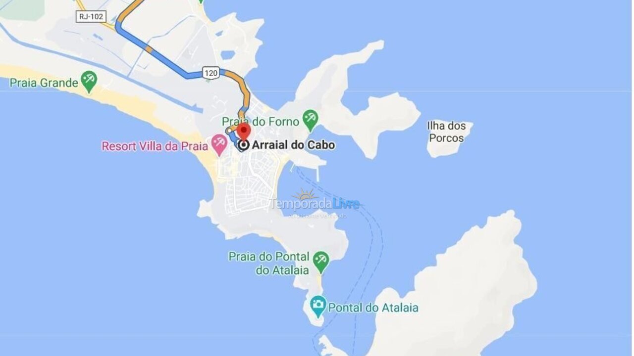 Apartamento para aluguel de temporada em Arraial do Cabo (Monte Alto)