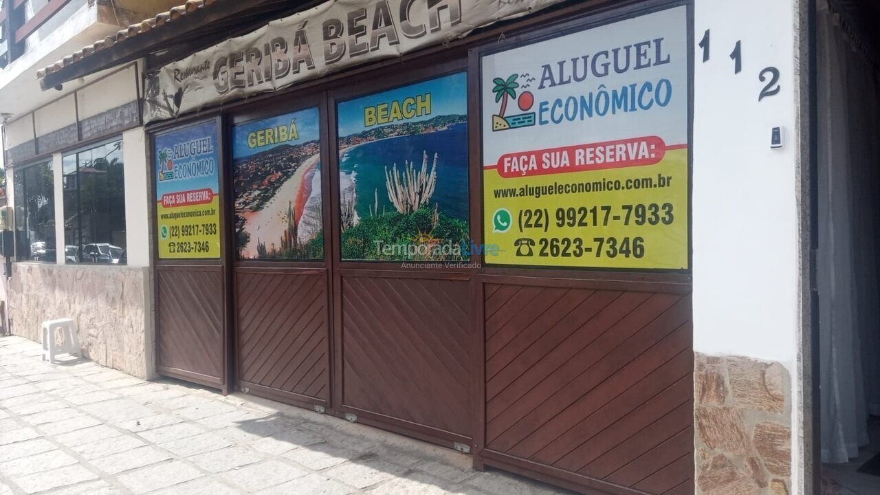 Apartamento para aluguel de temporada em Armação dos Búzios (Geribá)