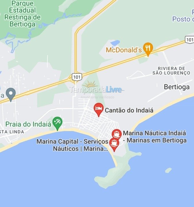 House for vacation rental in Bertioga (Praia do Indaiá)
