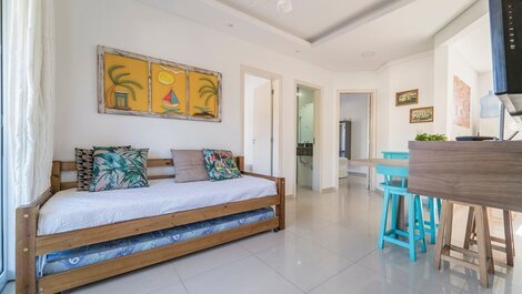 Apartamento 2 dormitorios con suite a 50 metros del mar en Bombas