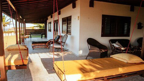 Beach front house with pool and barbecue