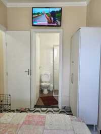 Quarto casal +tv smart =ar condicionado