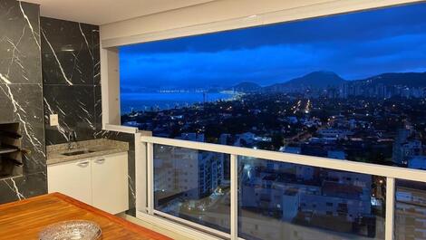 Lindo Apartamento Guarujá vista Para Mar lazer Completo 300 m praia