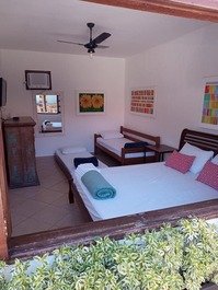 Rento 3 suites en nuestra casa por día en Geriba, a 800 metros de la playa