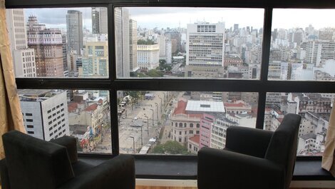 Apartamento com vista encantadora de São Paulo