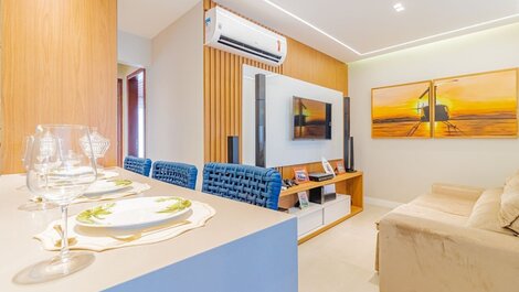 Apartamento Pé na Areia 2/4 - Resort Caju
