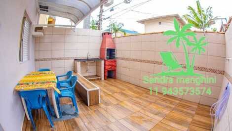 Apartamento con barbacoa privada, con piscina, Itaguá-ubatuba
