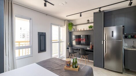 Modern Studio in Pinheiros | Air Conditioning | roof top
