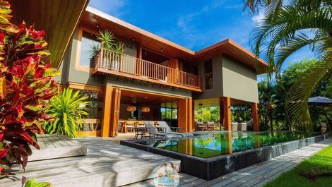 Luxury House in Ocean Front Condominium - P. do Forte/BA