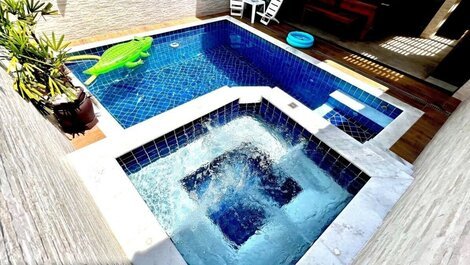 Casa/piscina hidro Wifi Cond Sinuca Ar