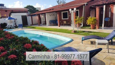 Charming chalet-style house 150m from the beach in Divisa dos Carneiros