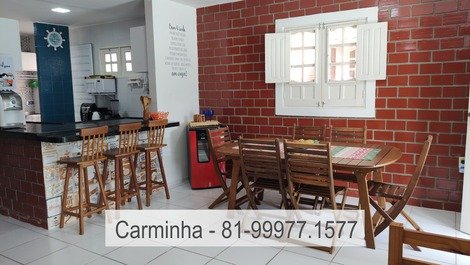 Charming chalet-style house 150m from the beach in Divisa dos Carneiros