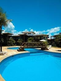 Apartamento con acceso a la playa | condición Eco Resort Caju en Itacimirim