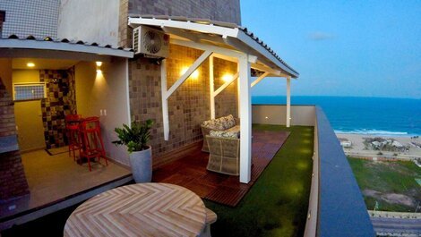 Ático con vistas al mar, terraza privada, barbacoa