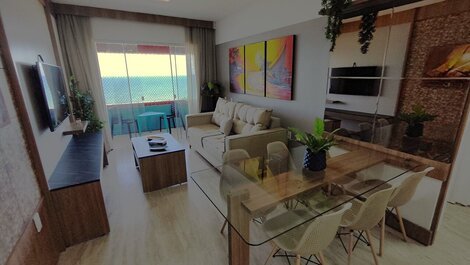 Apartamento família projetado e vista total mar !