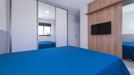 209G - Hermoso apartamento con piscina, 2 suites en Praia de Bombas - SC