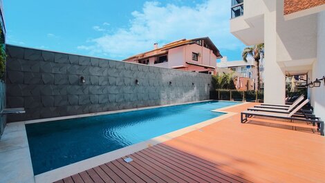 209G - Beautiful apartment with pool, 2 suites in Praia de Bombas - SC