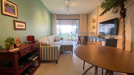 Hermoso apartamento frente al mar y con piscina, en America do Sol