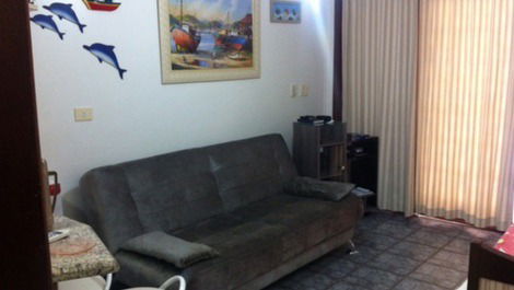 Sala com sofaá cama 