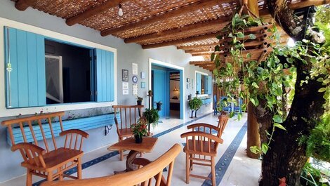House with 4 suites for 10 people on the beach of Guaiú