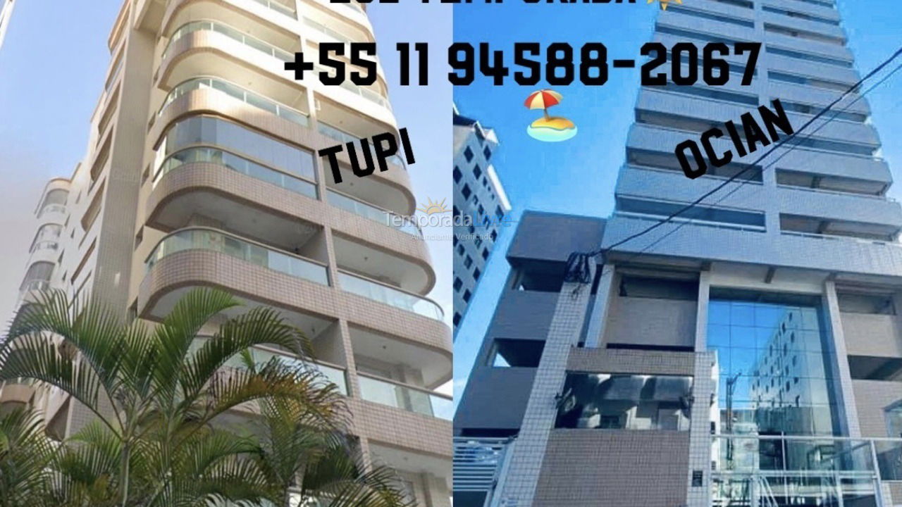 Apartamento para aluguel de temporada em Praia Grande (Ocian)