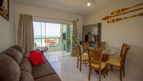 Apartment with sea view, 20m from the Beach of 4 Islands, Bombinhas.
